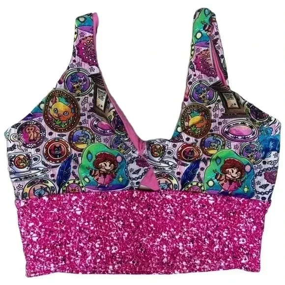 Handmade Harry Potter Umbridge Bralette Twist BraSports Bra Loungewear– Small